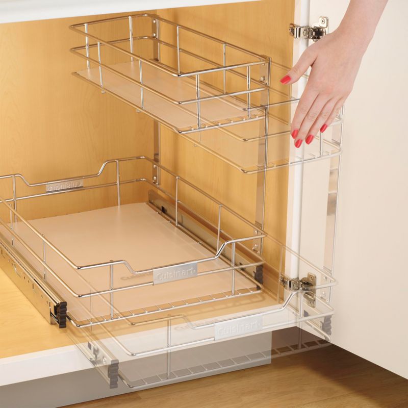 Cuisinart ® 14" Two-Tier Sliding Cabinet Organizer - image 3 of 5