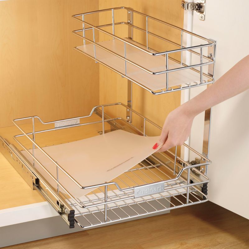 Cuisinart ® 14" Two-Tier Sliding Cabinet Organizer - image 2 of 5