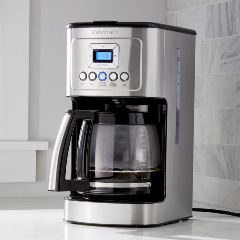 Cuisinart White 14-cup PerfecTemp Programmable Coffeemaker - Bed