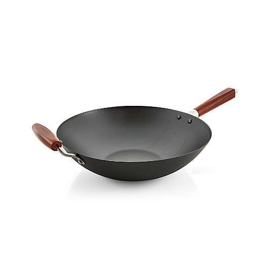 Cuisinart ® 14" Pre-Seasoned Steel Wok with Helper Handle