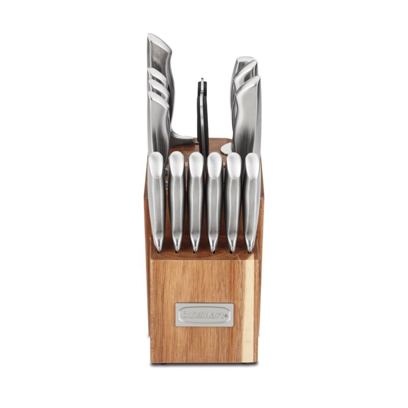 Cuisinart ® 15-Piece Stainless Steel Hollow-Handle Cutlery Block Set with Acacia Block