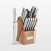 Cuisinart ® 15-Piece Stainless Steel Hollow-Handle Cutlery Block Set with Acacia Block