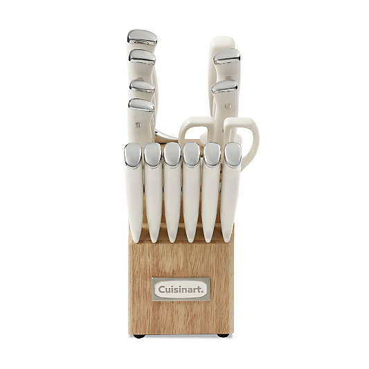 Cuisinart ® Vanilla Creme Triple Rivet 15-Piece Knife Block Set