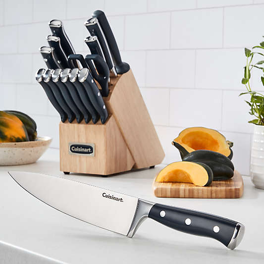 Cuisinart ® Celestial Blue Triple Rivet 15-Piece Knife Block Set