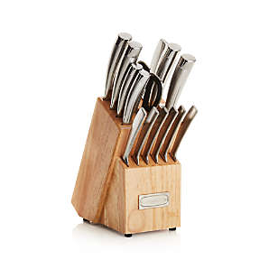 Cuisinart Classic Cutlery 12-Piece Textured Hollow Handle Stainless Steel Block  Set
