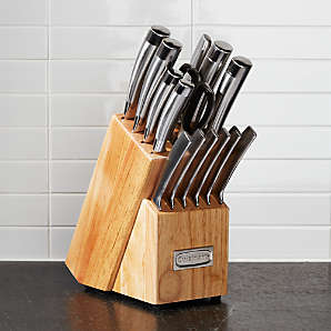 Thyme & Table 15-Piece Knife Block Set 