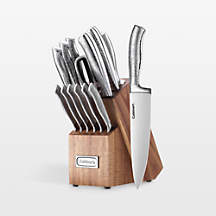 Cuisinart 15-Piece Stainless Steel Cutlery Block Set + Reviews | Crate & Barrel