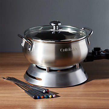 Dash Grey Deluxe 3-Qt. Stainless Steel Electric Fondue Maker Pot + Reviews