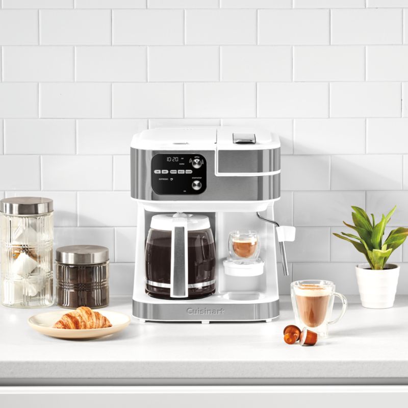 Cuisinart Coffee Center Barista Bar 4-in-1 White Coffee Maker