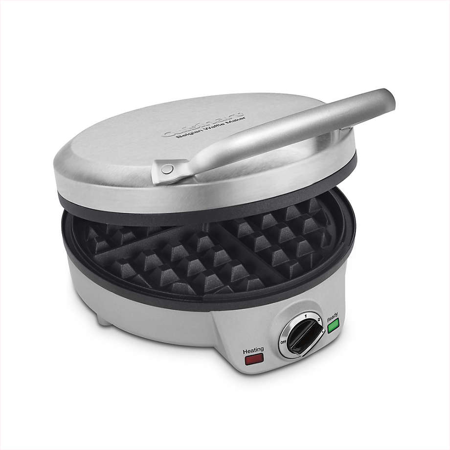 Cuisinart Round 4-Slice Belgain Waffle Maker Iron + Reviews | Crate & Barrel