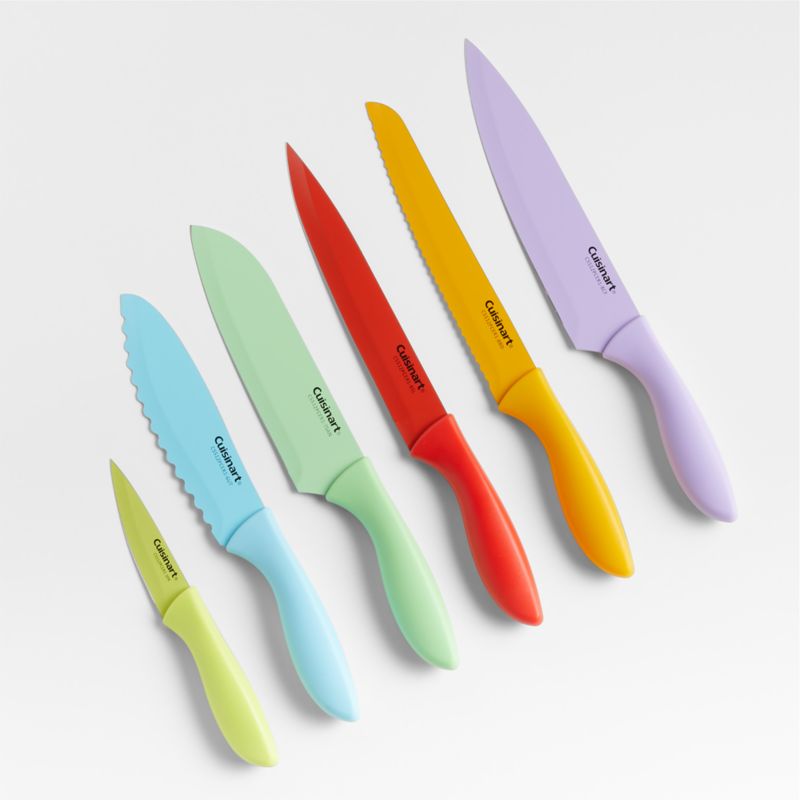 Cuisinart Advantage 12 Piece Tie Dye Ceramic Coated Knife Set - New In Box