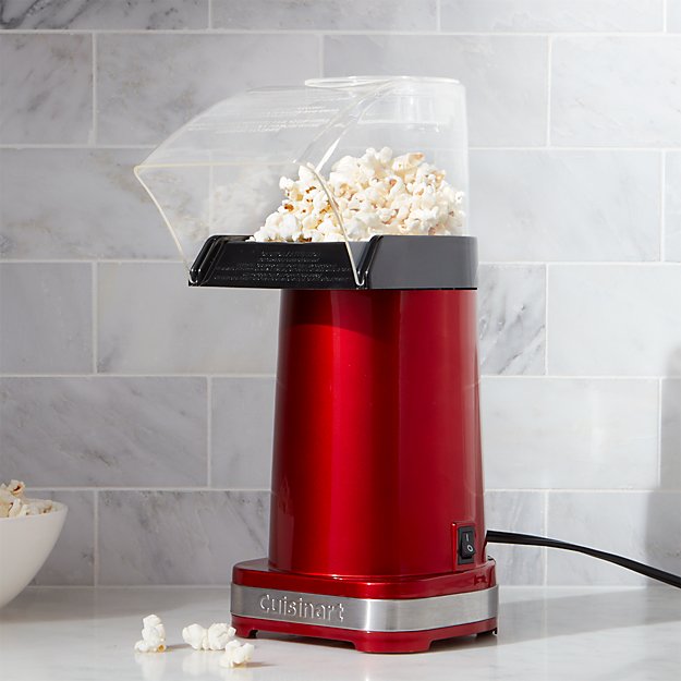 AirCrazy 4qt Hot Air Popcorn Machine, Red