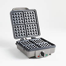 Cuisinart Belgian Waffle Maker Iron with Pancake Plates | Crate & Barrel