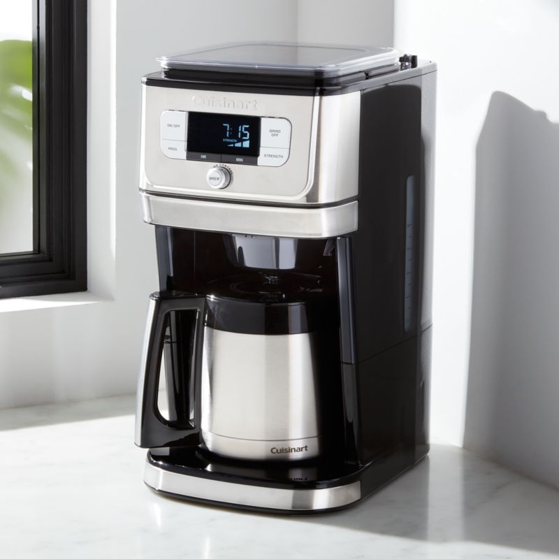 Cuisinart Grind & Brew One-Cup Single-Serve Coffee Maker Machine + Reviews, Crate & Barrel