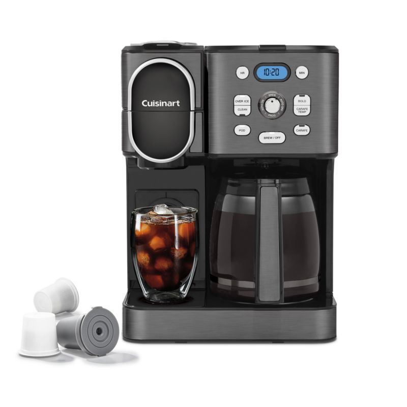 Cuisinart Coffee Center Black Stainless Steel 12-Cup Coffee Maker and ...