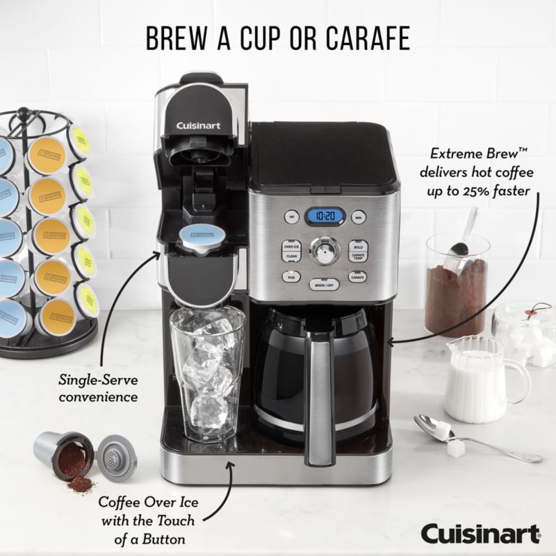 Cuisinart ® Coffee Center ® Stainless Steel 12-Cup Coffee Maker and Single Brewer - image 6 of 12