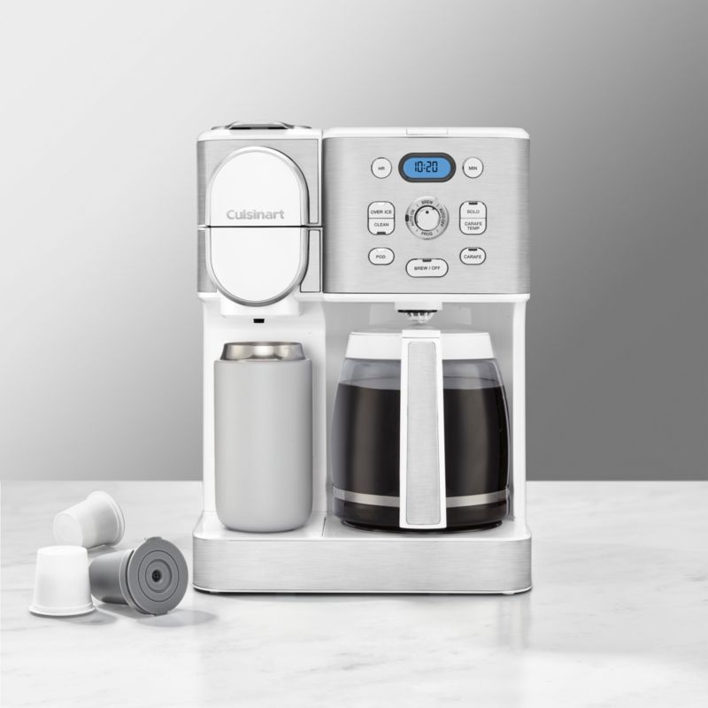 Cuisinart ® Coffee Center ® White 12-Cup Coffee Maker and Single Brewer - image 2 of 6