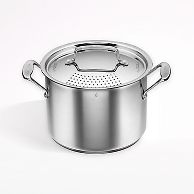 View Cuisinart ® Chef's Classic 6-Qt. Stainless Steel Pasta Pot with Straining Cover details