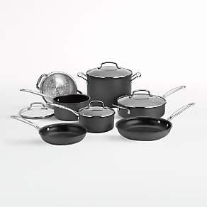 Cuisinart Matte 11pc Stainless Steel Cookware Set Mw89-11 - White