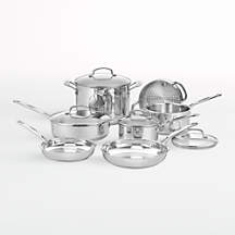Cuisinart Chef's Classic Stainless Steel 11-Piece Cookware Set + Reviews | Crate & Barrel