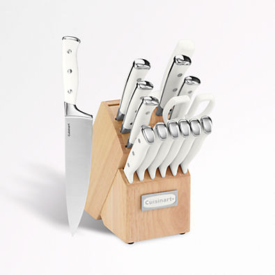 View Cuisinart ® Classic ® White Triple-Rivet 15-Piece Knife Block Set details