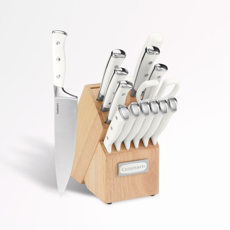 Cuisinart ® 15-Piece Stainless Steel Hollow-Handle Cutlery Block Set with Acacia Block