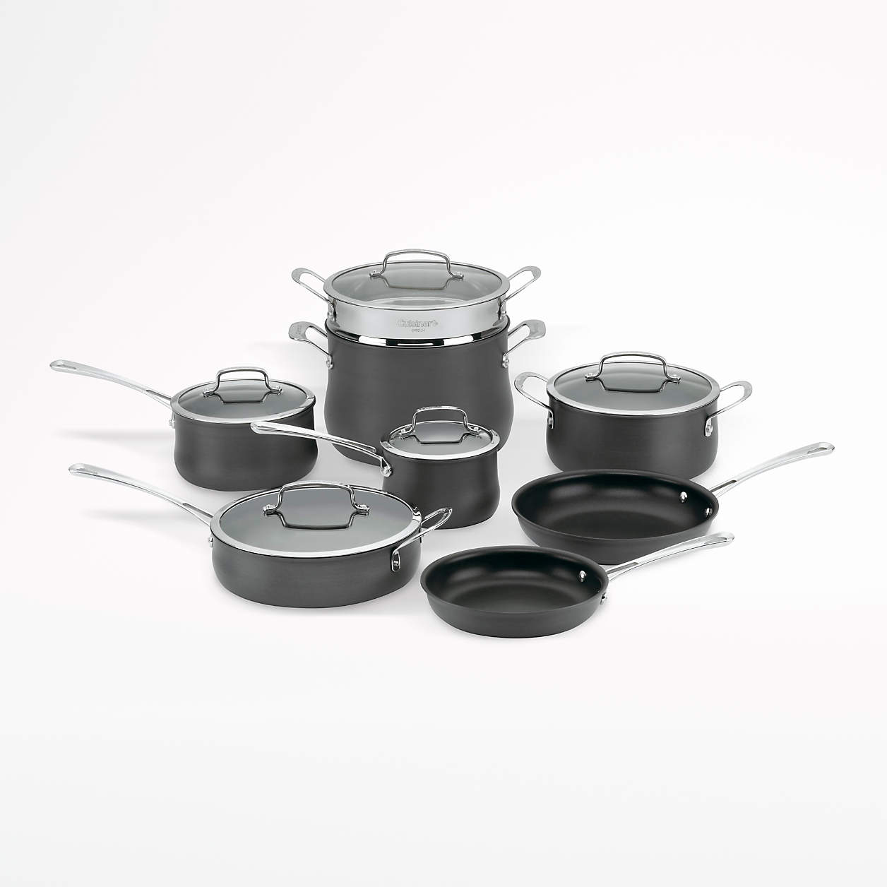 Cuisinart Contour 13 Piece Hard Anodized Aluminum Non Stick Cookware