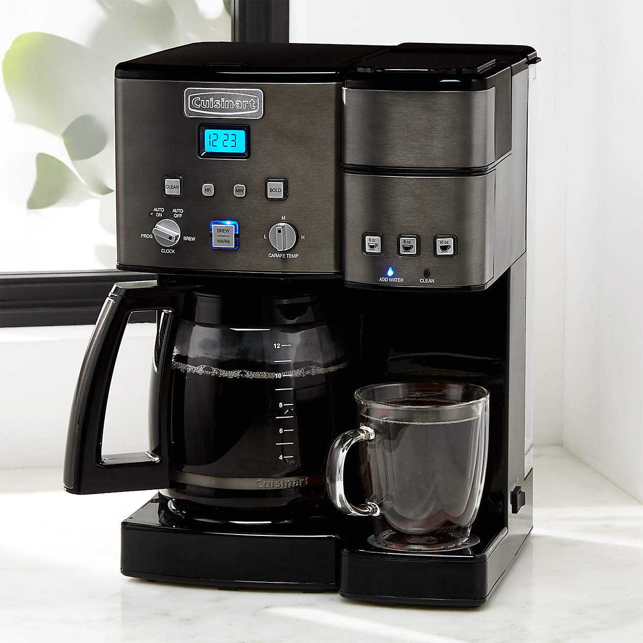 Cuisinart Coffee Center Black 12-Cup Coffee Maker and Single-Serve ...