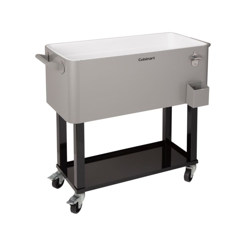 Cuisinart 80 Qt. Grey Outdoor Cooler Cart | Crate & Barrel