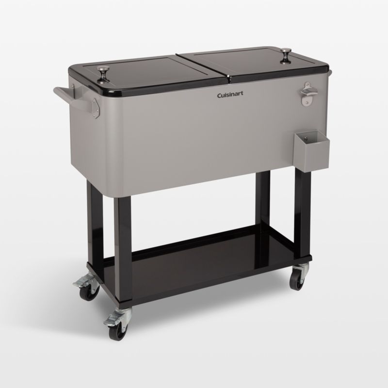 Cuisinart 80 Qt. Grey Outdoor Cooler Cart | Crate & Barrel