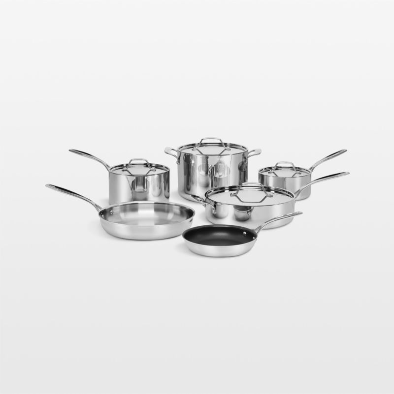 Cuisinart ® Custom-Clad 5-Ply Stainless Steel 10-Piece Cookware Set - image 0 of 2