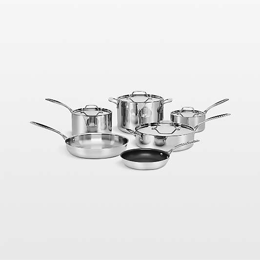 Cuisinart ® Custom-Clad 5-Ply Stainless Steel 10-Piece Cookware Set