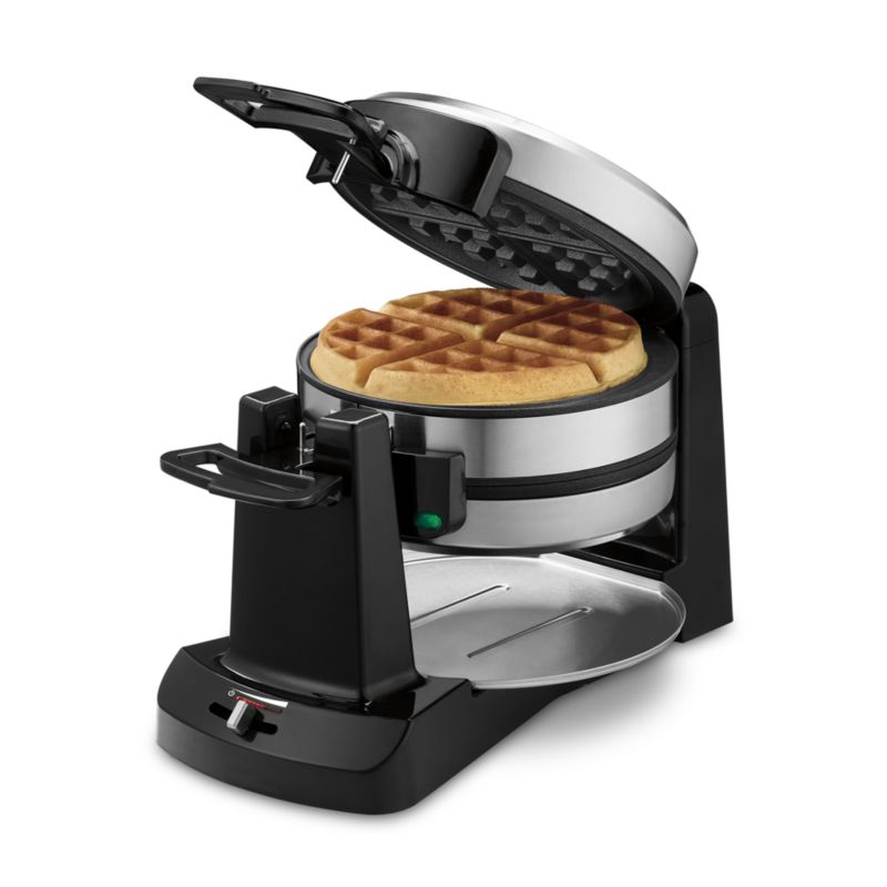 Cuisinart Double Belgian Waffle Maker Iron + Reviews | Crate & Barrel