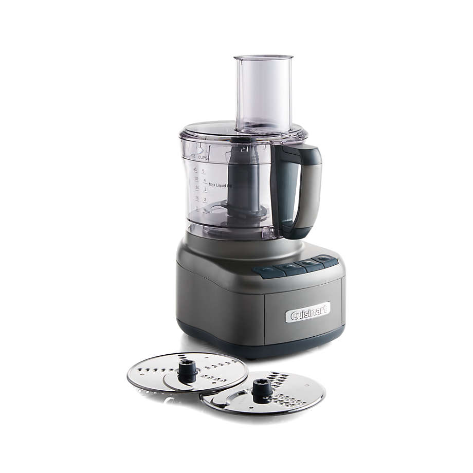 Cuisinart® Elemental Silver Gunmetal 8 Cup Food Processor