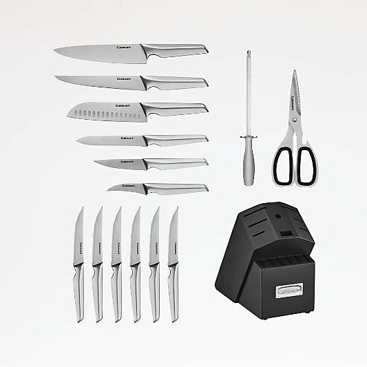 Cuisinart ® Elite 15-Piece Stainless Steel Knife Block Set