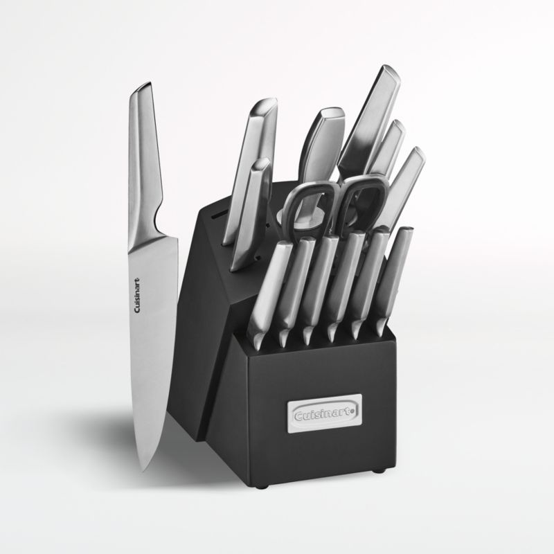 Cuisinart Triple Rivet 15-Piece Knife Block Set + Reviews | Crate & Barrel