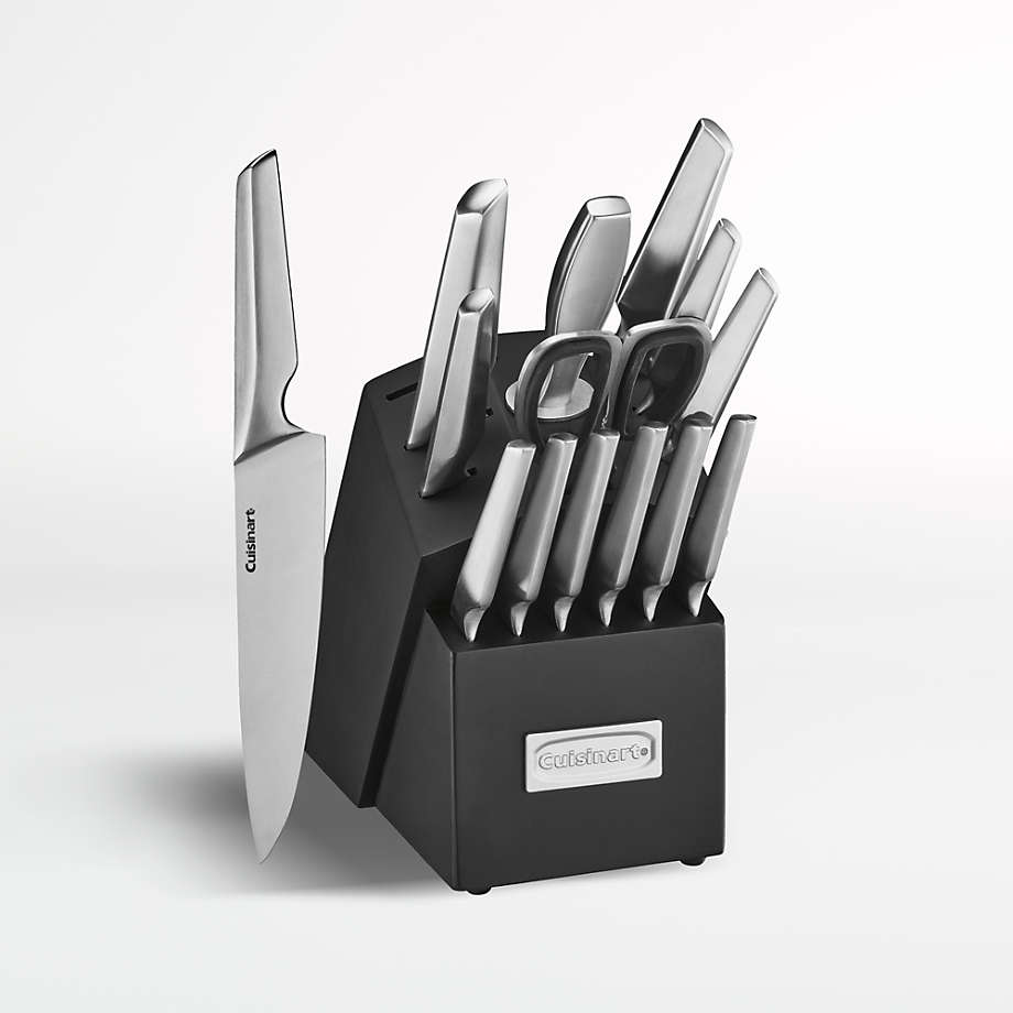 Cuisinart Elite Stainless Steel 15-Piece Knife Block Set + Reviews Cuisinart Stainless Steel Knife Set
