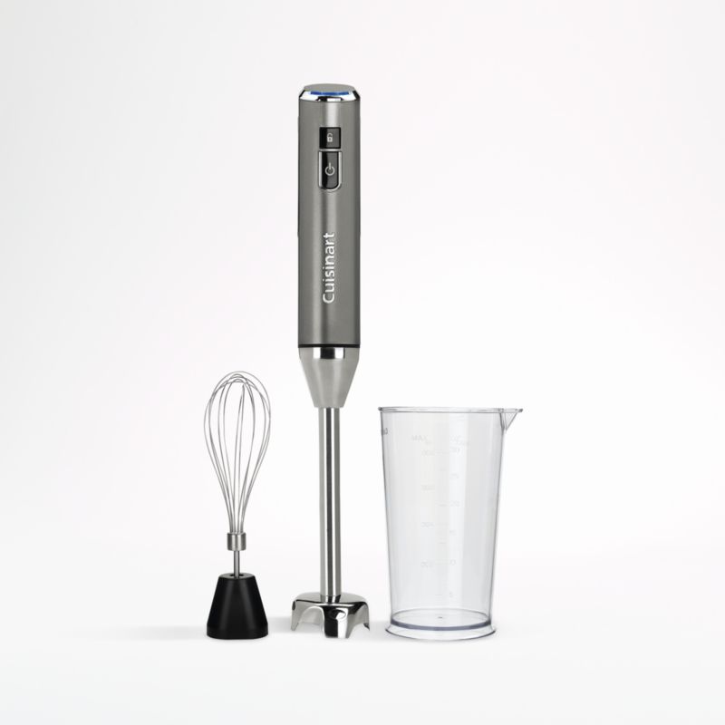 Cuisinart Evolution X Single Speed Gray Stainless Steel Cordless Immersion  Blender with Whisk and 3-Cup Beaker RHB-100 - The Home Depot