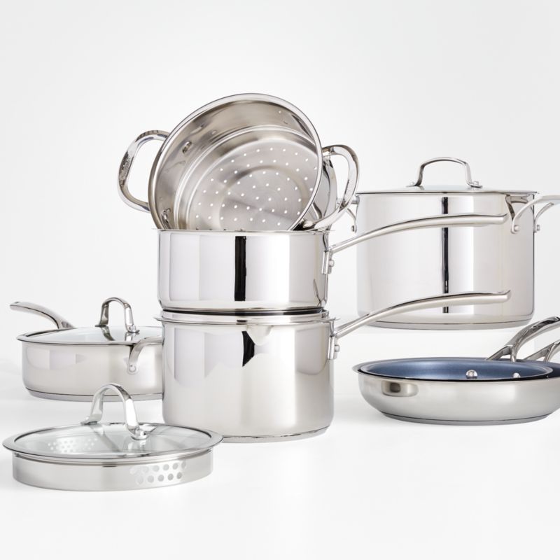 Cuisinart ® Forever Stainless Collection™ 11-Piece Stainless Steel Cookware Set