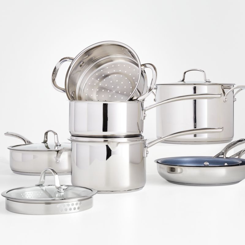 Cuisinart ® Forever Stainless Collection™ 11-Piece Stainless Steel Cookware  Set