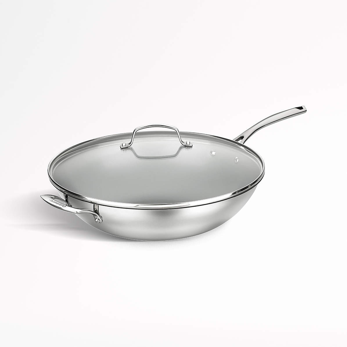 Cuisinart Forever Stainless Collection 14 Stainless Steel Non-Stick Stir Fry  Pan with Lid + Reviews