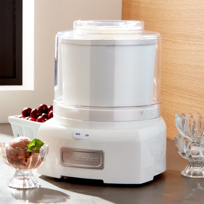 Cuisinart White Frozen Yogurt Sorbet and Ice Cream Maker White