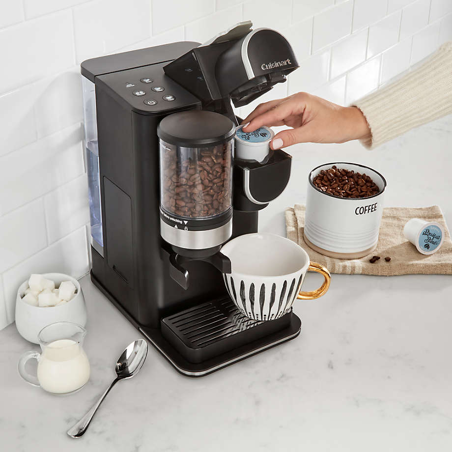 Cuisinart Grind & Brew One-Cup Single-Serve Coffee Maker Machine + Reviews | Crate & Barrel