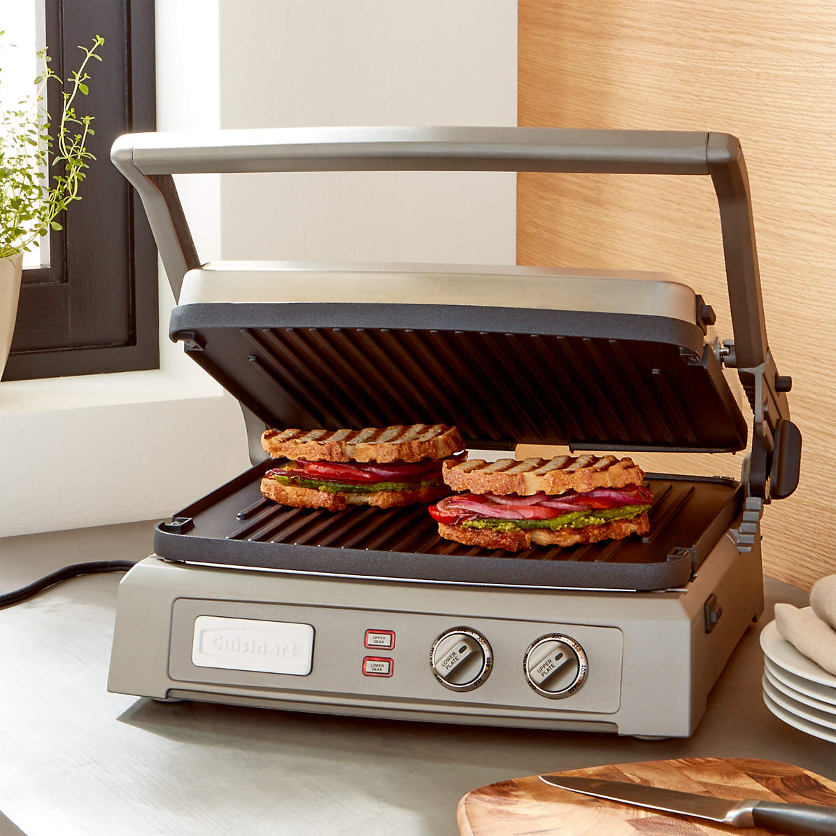 Beschikbaar Vaardigheid Tijdens ~ Cuisinart Griddler Contact Grill Deluxe + Reviews | Crate & Barrel