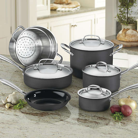 Cuisinart ® GreenGourmet™ 10-Piece Hard-Anodized Non-Stick Cookware Set