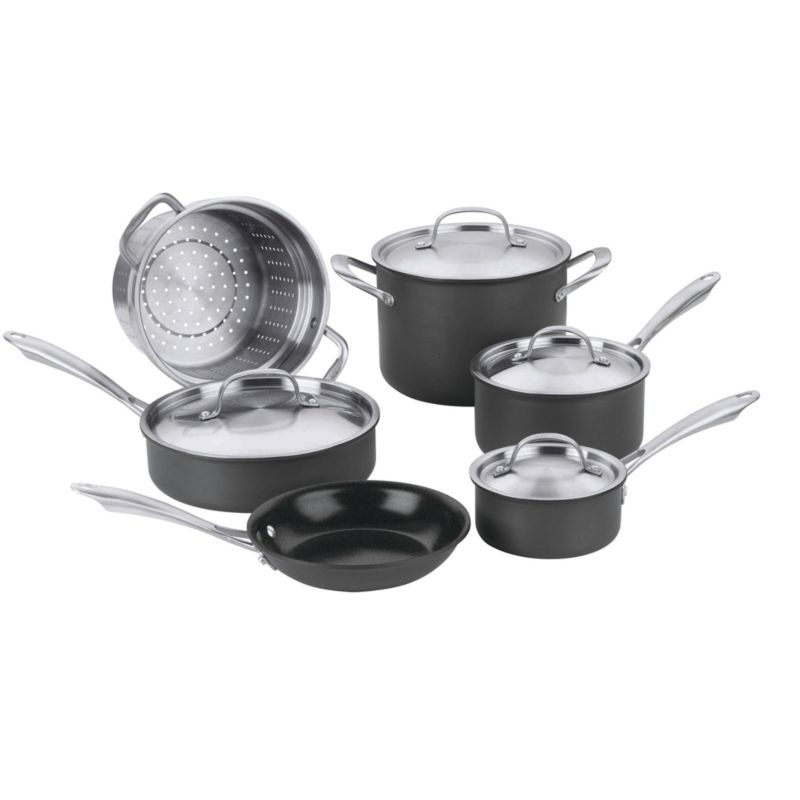 Cuisinart ® GreenGourmet™ 10-Piece Hard-Anodized Non-Stick Cookware Set