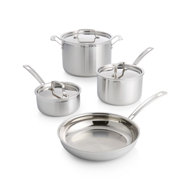 Cuisinart ® MultiClad Pro™ -piece Tri-Ply Stainless Steel Cookware Set