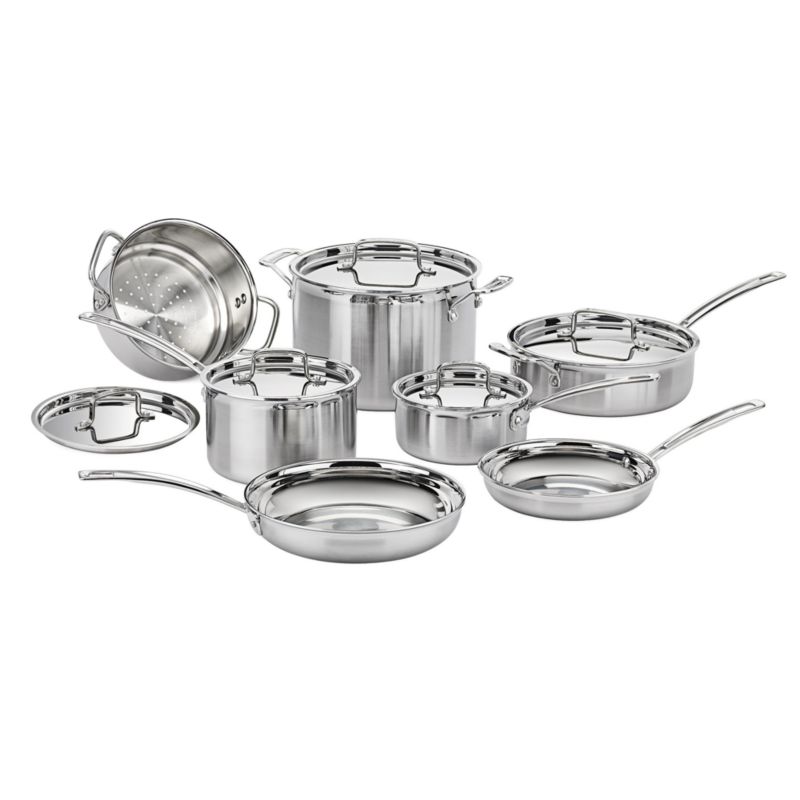 Cuisinart ® MultiClad Pro™ 12-Piece Tri-Ply Stainless Steel Cookware Set - image 2 of 4