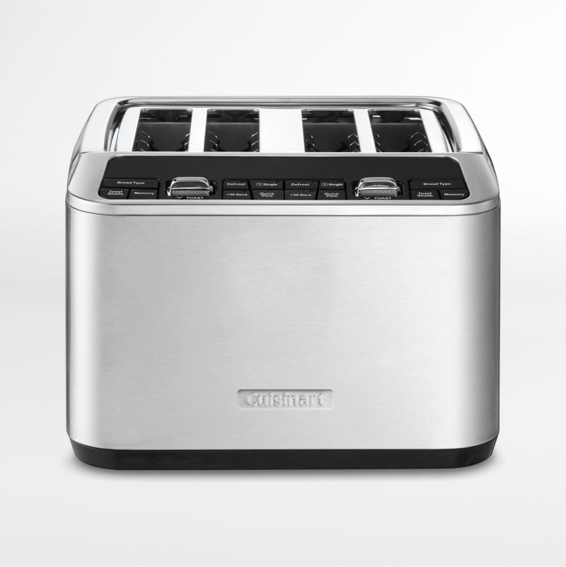 WHALL Long Slot Toaster 4 Slice Brushed Stainless Steel Toaster, 7