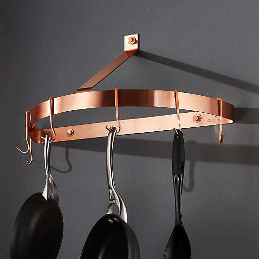 Cuisinart Half Circle Copper Wall Mount Pot Rack